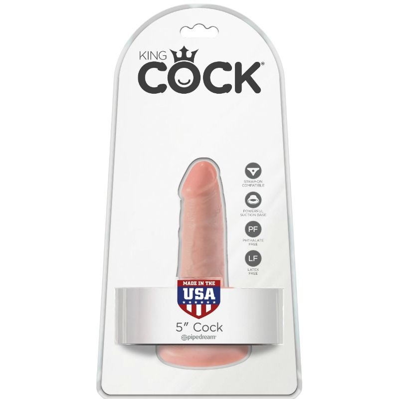 KING COCK - DILDO WITH KUKKULOR 14 CM KÖTT