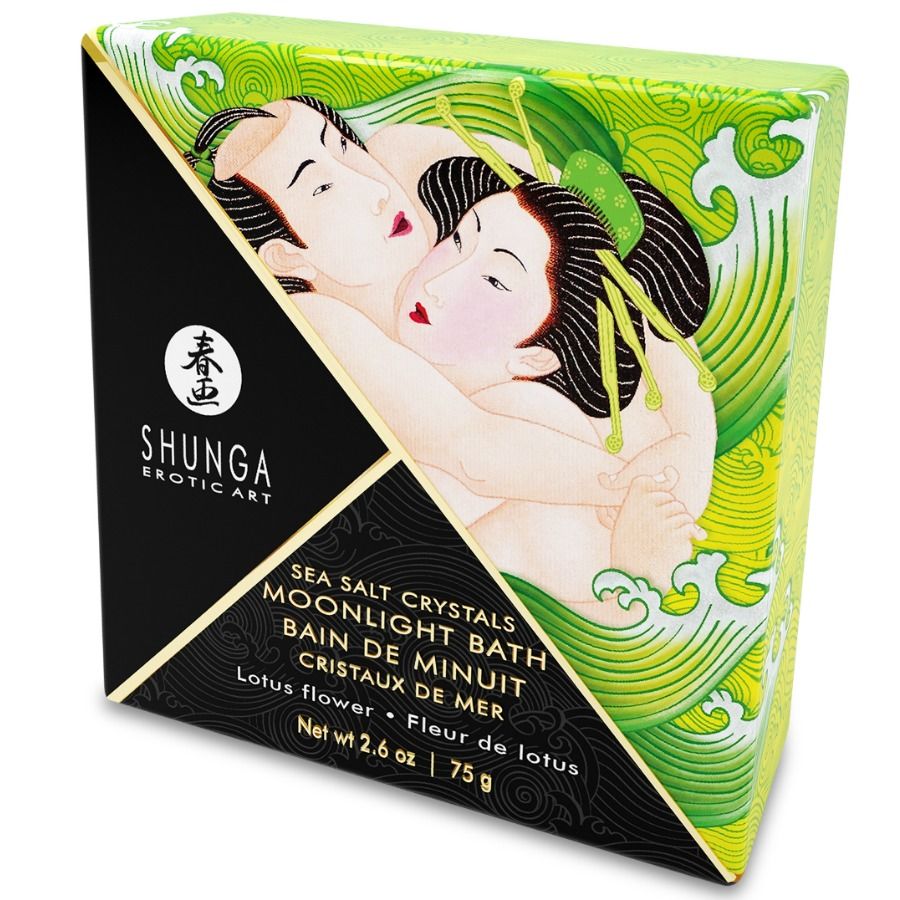SHUNGA - LOTUS FLAVORED BATH OR SALTS 75 GR - Kink&Play