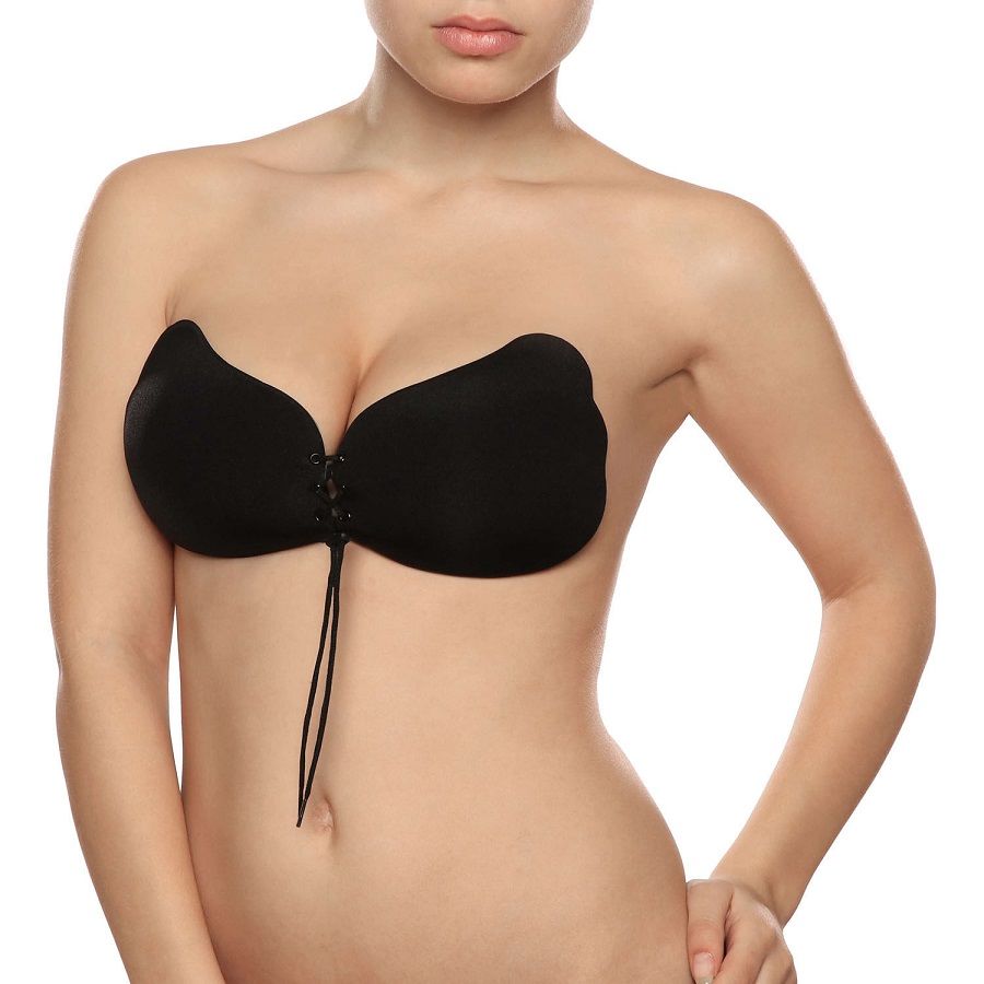 BYE-BRA - LACE-IT ENHANCEMENT PUSH-UP BLACK CUP A - Kink&Play