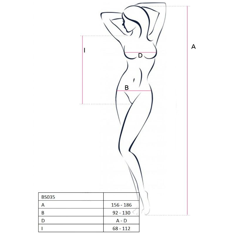 PASSION - WOMAN BS035 RED BODYSTOCKING ONE SIZE - Kink&Play