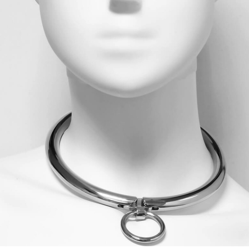 METAL HARD - METALLHALSBAND KOMBINATIONSLÅS 12 CM