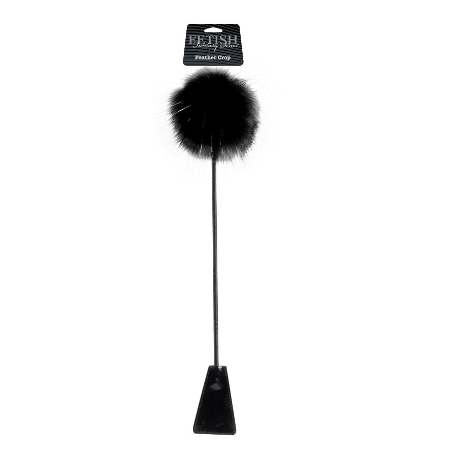 FETISH FANTASY LIMITED EDITION - BLACK FEATHER CROP - Kink&Play
