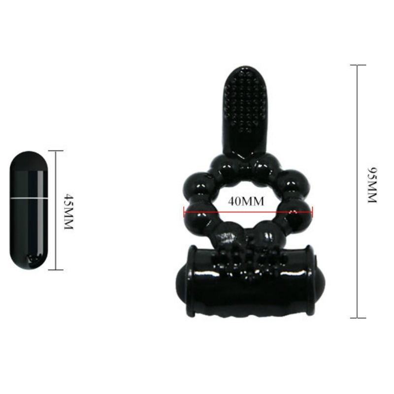 BAILE - LJUVLIG RINGRING MED DUBBEL STIMULATOR