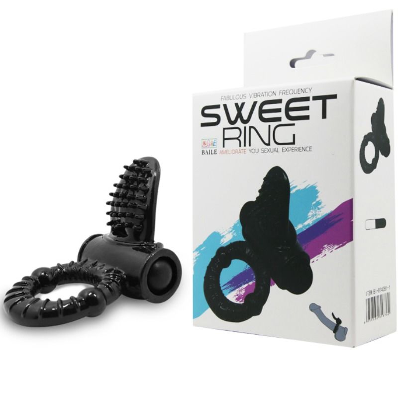 BAILE - SWEET RING VIBRERANDE RING MED TEXTURERAD KANIN
