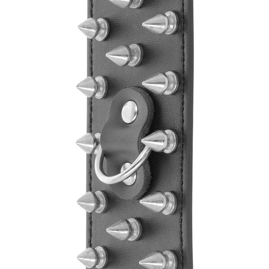 MÖRKR - SKALLAR OCH BEN SVARTA SPIKAD HANDBOJOR