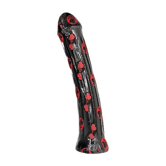 HELT SVART - DILDO-PLUGG 31 CM
