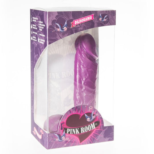 ROSA RUMMET - AMADEO REALISTISK DILDO LILA 15,5 CM