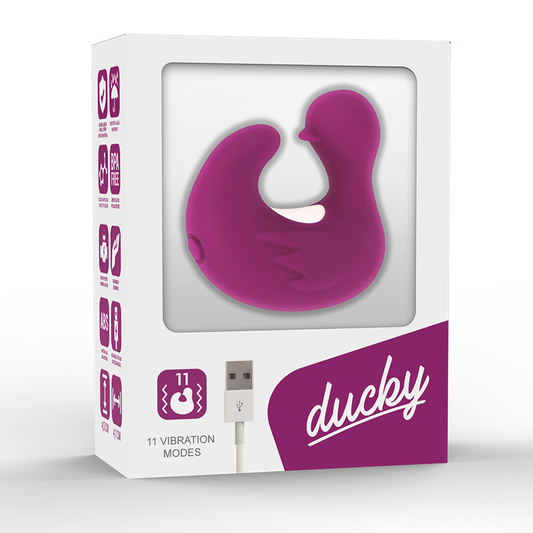 COVERME - DUCKYMANIA UPPLADDNINGSBAR SILIKONSTIMULERANDE ANKA-FINGOR