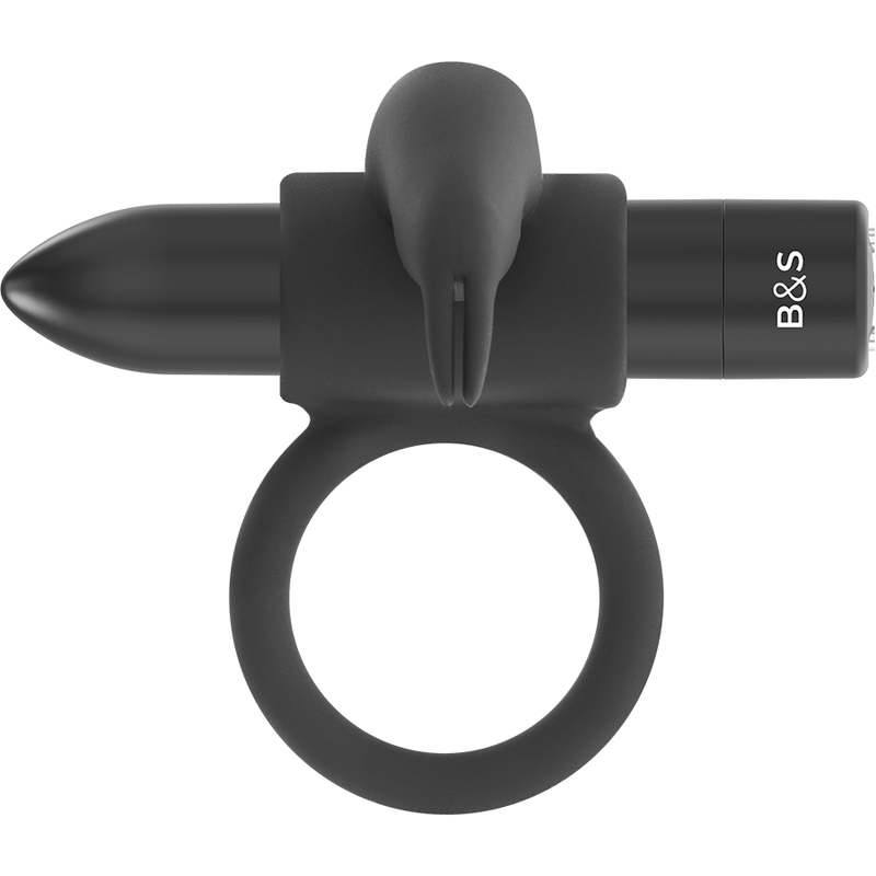 SVART & SILVER - BURTON RING 10 VIBRATIONSLÄGEN SVART