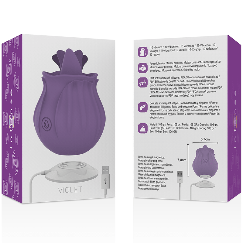 INTENSE - VIOLET CL TORIS STIMULATOR 10 VIBRATIONS LILAC - Kink&Play