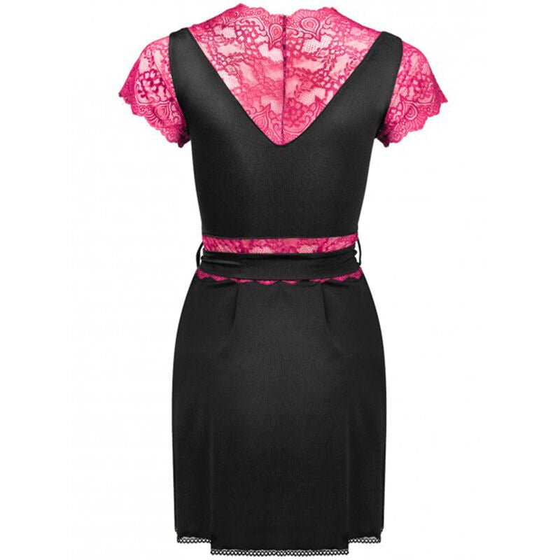 LIVCO CORSETTI FASHION - KUMIKO LC 90428 DRESSING GOWN + PANTY BLACK L/XL - Kink&Play