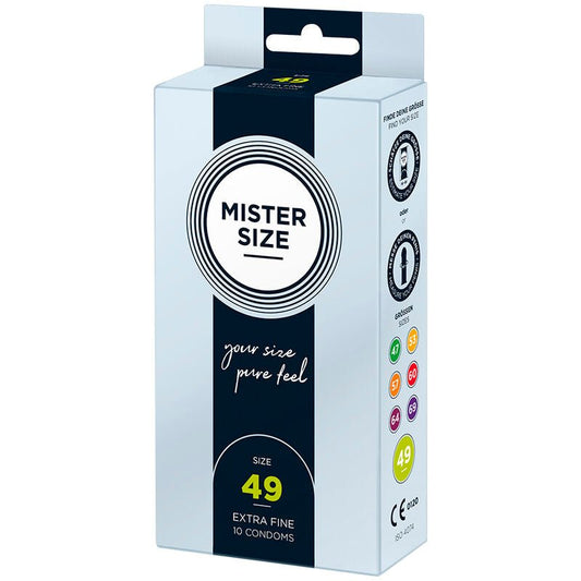 MISTER SIZE - CONDOM SIZE S 49 MM (10 UNITS) - Kink&Play