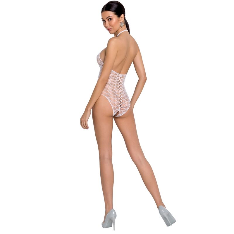 PASSION - WOMAN BS087 WHITE BODYSTOCKING ONE SIZE - Kink&Play