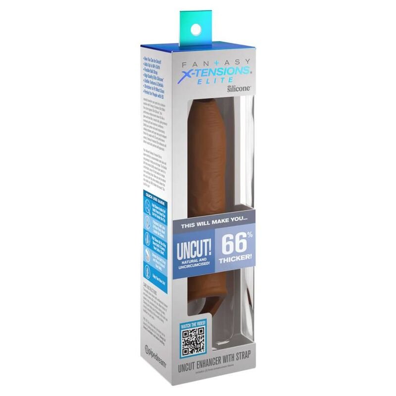 PIPEDREAMS - SLEEVE UNCUT 17,78 CM W STRAP CARAMEL - Kink&Play