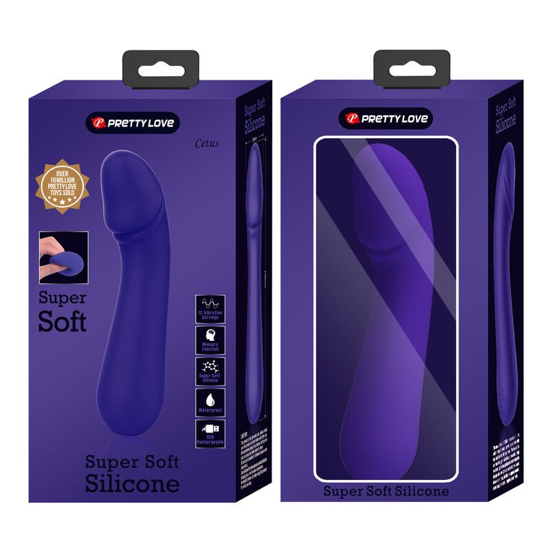 PRETTY LOVE - CETUS RECHARGEABLE VIBRATOR PURPLE - Kink&Play