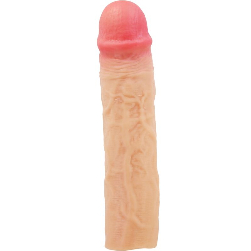 PRETTY LOVE - DEREK PENIS SLEEVE WITH 7.6 CM EXTENSION FLESH - Kink&Play