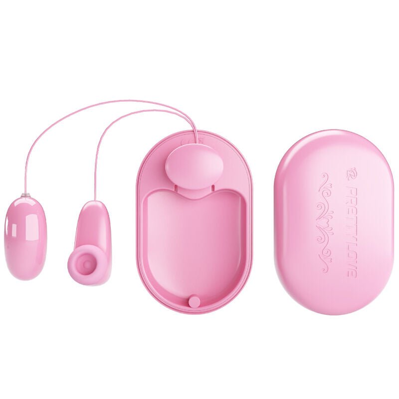 PRETTY LOVE - MAGIC BOX VIBRATING BULLET & PINK STIMULATOR - Kink&Play