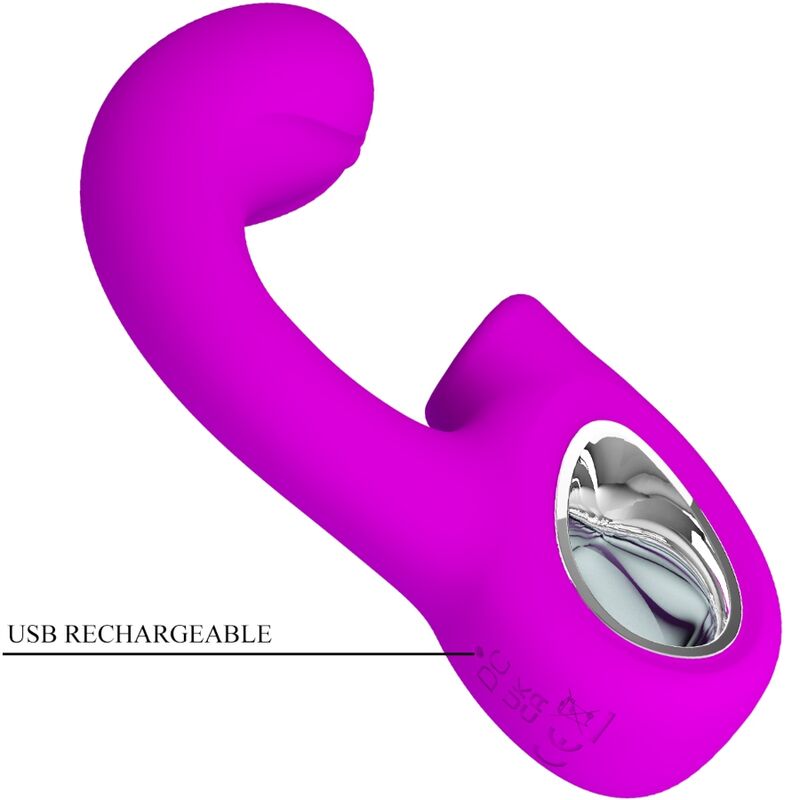 PRETTY LOVE - SIBEL SIBEL G - SPOT VIBRATOR + CLITORIS STIMULATOR 10 VIBRATIONS PURPLE - Kink&Play