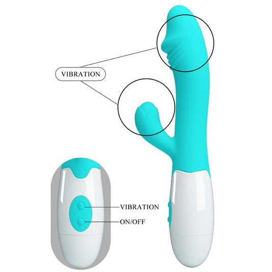 PRETTY LOVE - SNAPPY G - SPOT VIBRATOR AQUA GREEN - Kink&Play