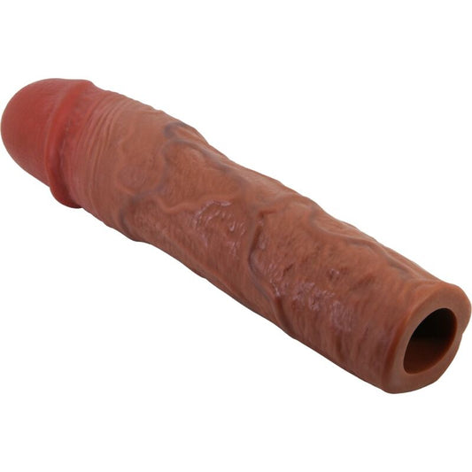 PRETTY LOVE - STEVENSON PENIS SLEEVE WITH 7.6 CM EXTENSION MULATTO - Kink&Play