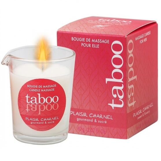 RUF - TABOO MASSAGE CANDLE FOR HER PLAISIR CHARNEL COCOA FLOWER AROMA - Kink&Play