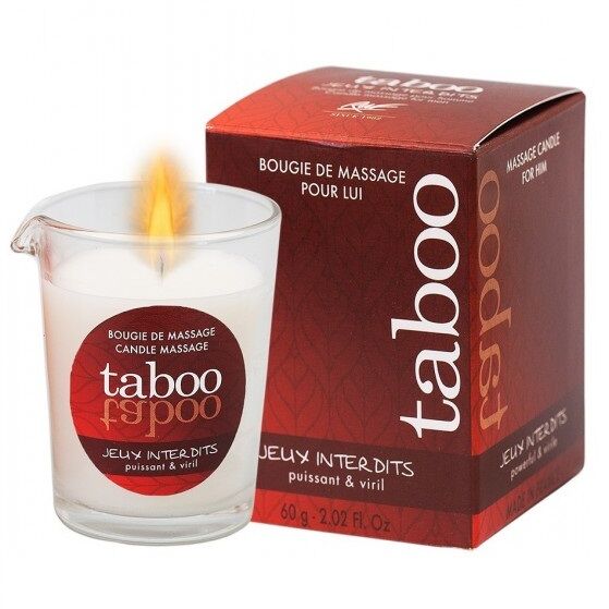 RUF - TABOO MASSAGE CANDLE FOR HIM JEUX INTERDITS WILD LICHEN AROMA - Kink&Play