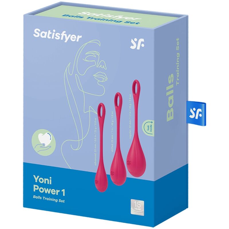 SATISFYER - YONI POWER 1 TRAINING SET RED - Kink&Play