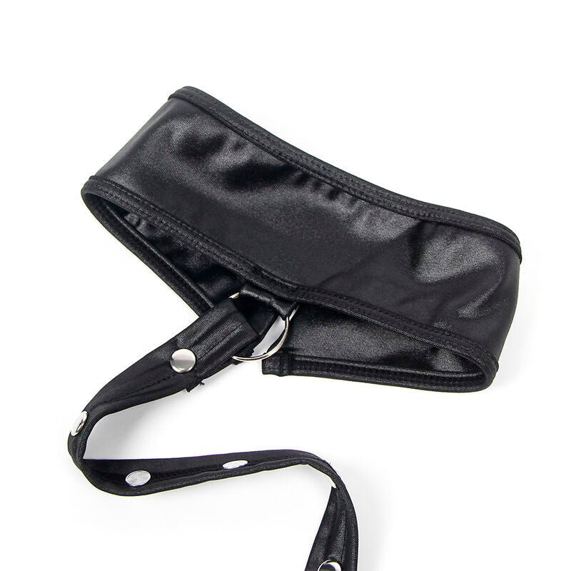 SUBBLIME - 954406 LEATHER BONDAGE DRESS BLACK S/M - Kink&Play