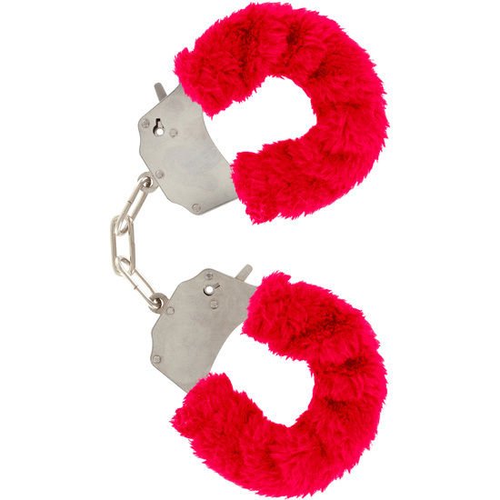 TOYJOY - FURRY FUN CUFFS BONDAGE RED - Kink&Play