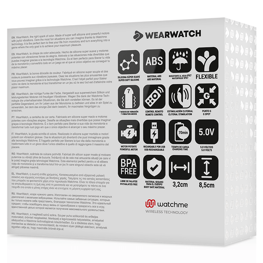 WEARWATCH - WATCHME DUAL TECHNOLOGY VIBRATOR INDIGO / JET - Kink&Play