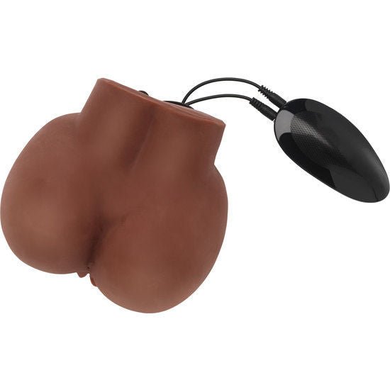 ACT - BIG ASS REALISTIC MASTURBATOR WITH BROWN VIBRATOR - Kink&Play