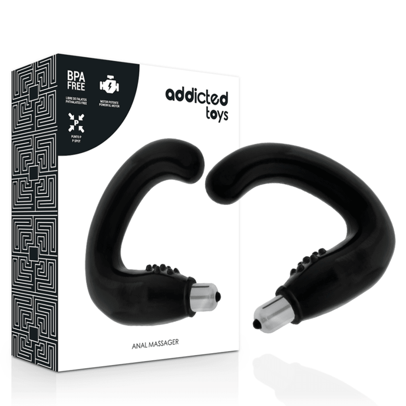 ADDICTED TOYS - ANAL MASSAGER BLACK - Kink&Play