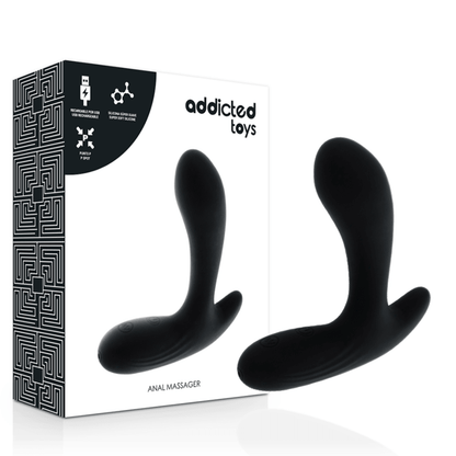 ADDICTED TOYS - ANAL MASSAGER BLACK VIBRATION - Kink&Play
