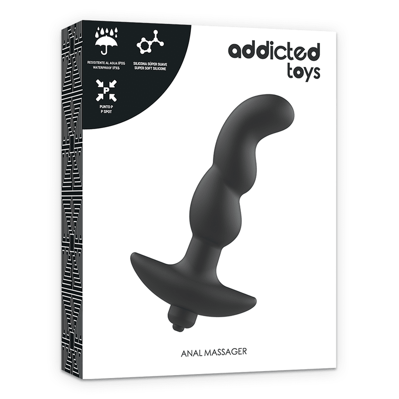 ADDICTED TOYS - ANAL MASSAGER WITH BLACK VIBRATION MODEL 2 - Kink&Play