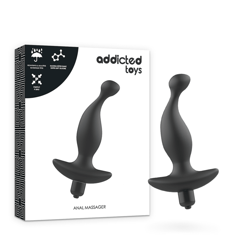 ADDICTED TOYS - ANAL MASSAGER WITH BLACK VIBRATIONMODEL 1 - Kink&Play