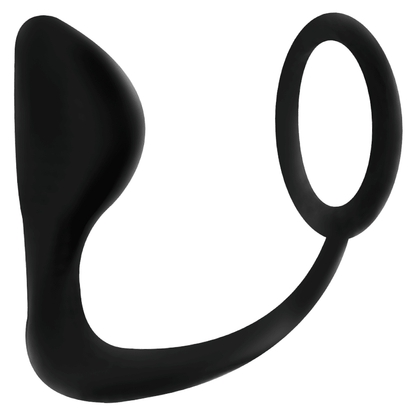 ADDICTED TOYS - ANAL PLUG WITH BLACK PENIS RING - Kink&Play