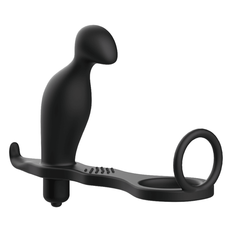 ADDICTED TOYS - ANAL PLUG WITH BLACK SILICONE RING 12 CM - Kink&Play
