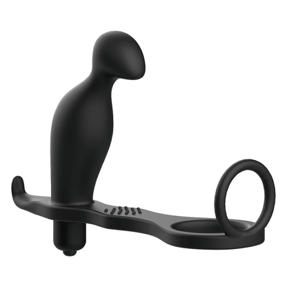 ADDICTED TOYS - ANAL PLUG WITH BLACK SILICONE RING 12 CM - Kink&Play