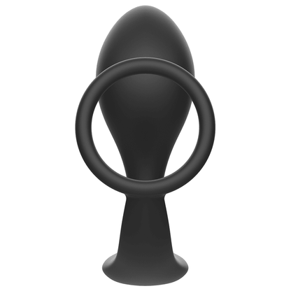 ADDICTED TOYS - ANAL PLUG WITH BLACK SILICONE RING - Kink&Play