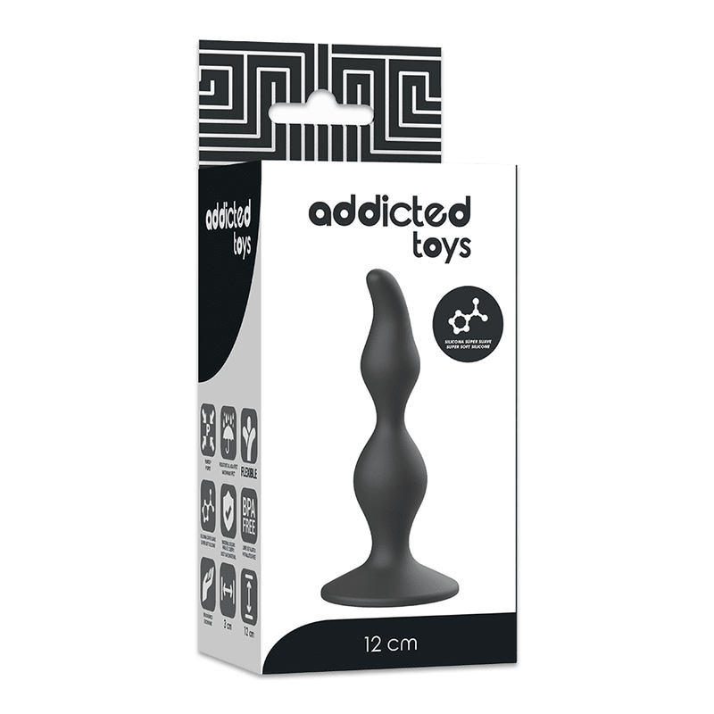 ADDICTED TOYS - ANAL SEXUAL PLUG 12 CM BLACK - Kink&Play