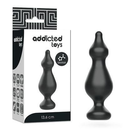 ADDICTED TOYS - ANAL SEXUAL PLUG 13.6 CM BLACK - Kink&Play