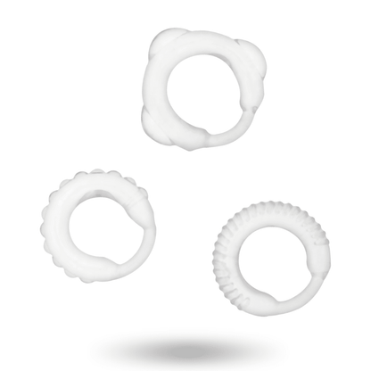 ADDICTED TOYS - C - RING SET CLEAR - Kink&Play