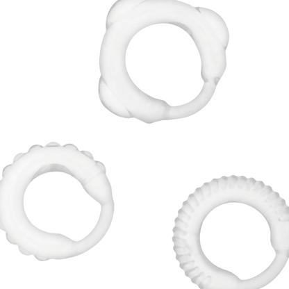 ADDICTED TOYS - C - RING SET CLEAR - Kink&Play