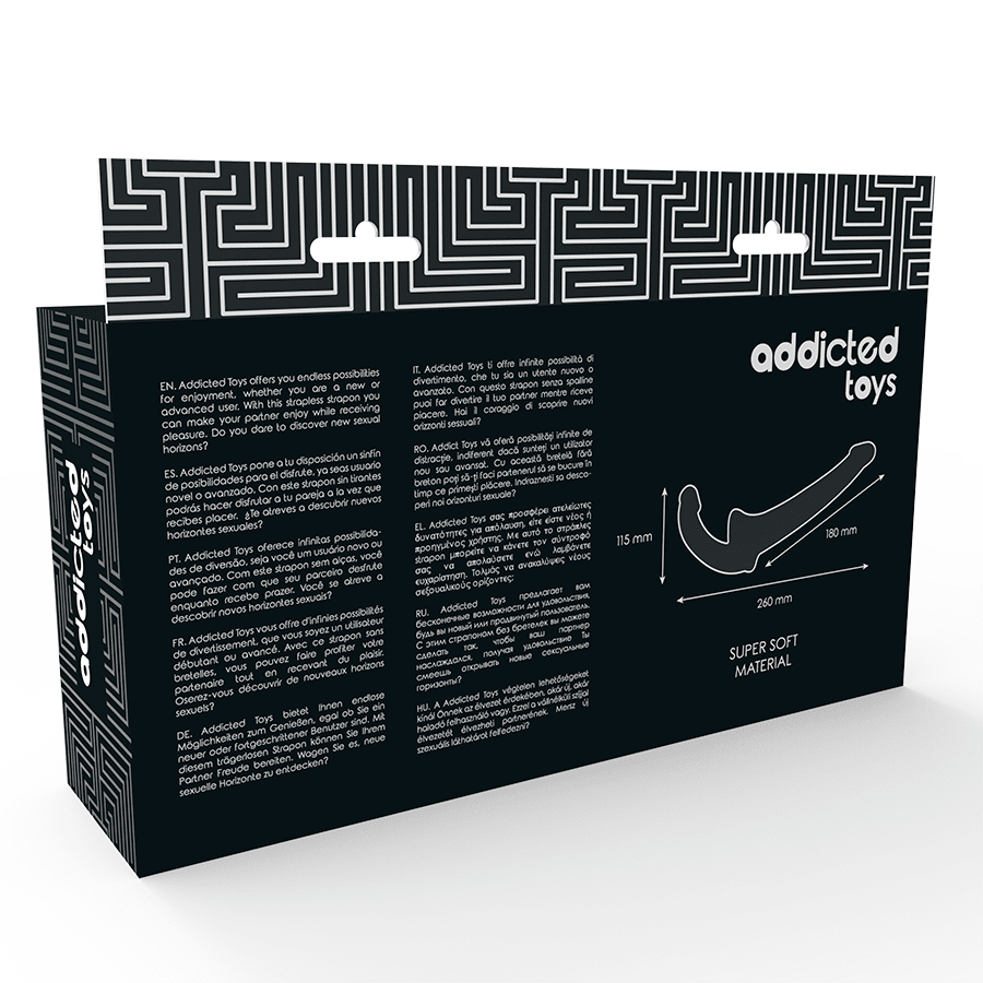 ADDICTED TOYS - DILDO WITH RNA S WITHOUT SUBJECTION BLACK - Kink&Play