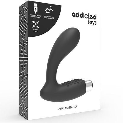 ADDICTED TOYS - PROSTATIC VIBRATOR RECHARGEABLE MODEL 5 - BLACK - Kink&Play