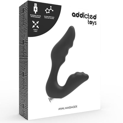 ADDICTED TOYS - PROSTATIC VIBRATOR RECHARGEABLE MODEL 6 - BLACK - Kink&Play