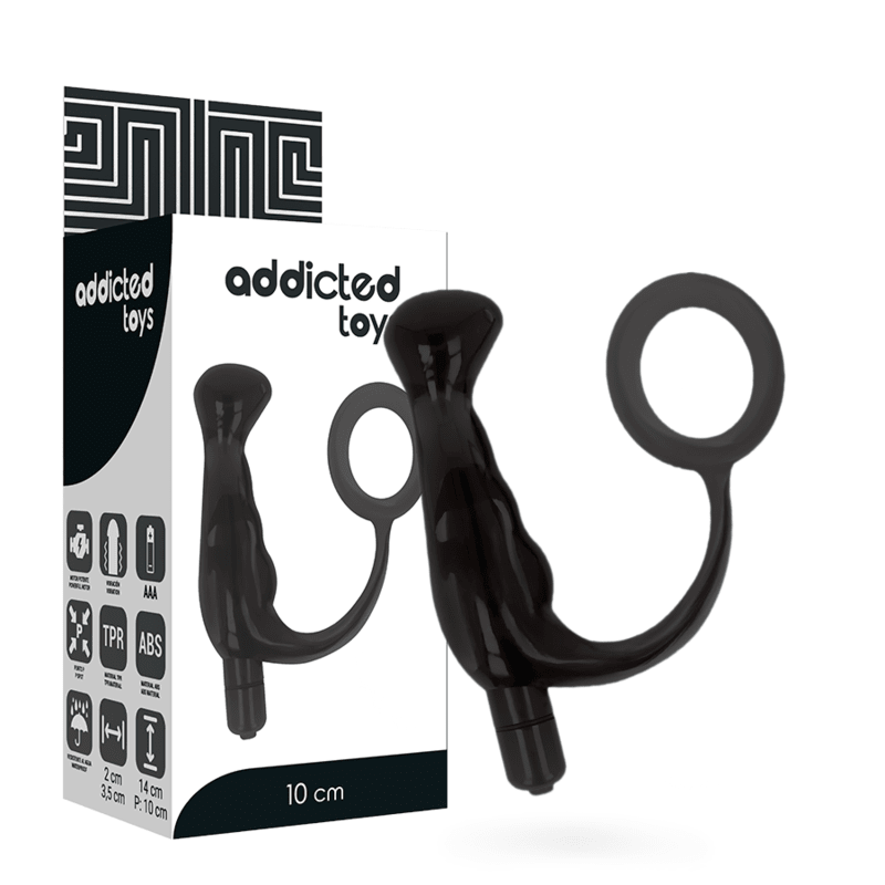 ADDICTED TOYS - VIBRATOR PROST TICO BLACK 10 CM - Kink&Play