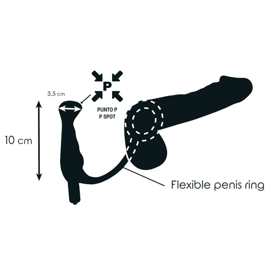 ADDICTED TOYS - VIBRATOR PROST TICO BLACK 10 CM - Kink&Play