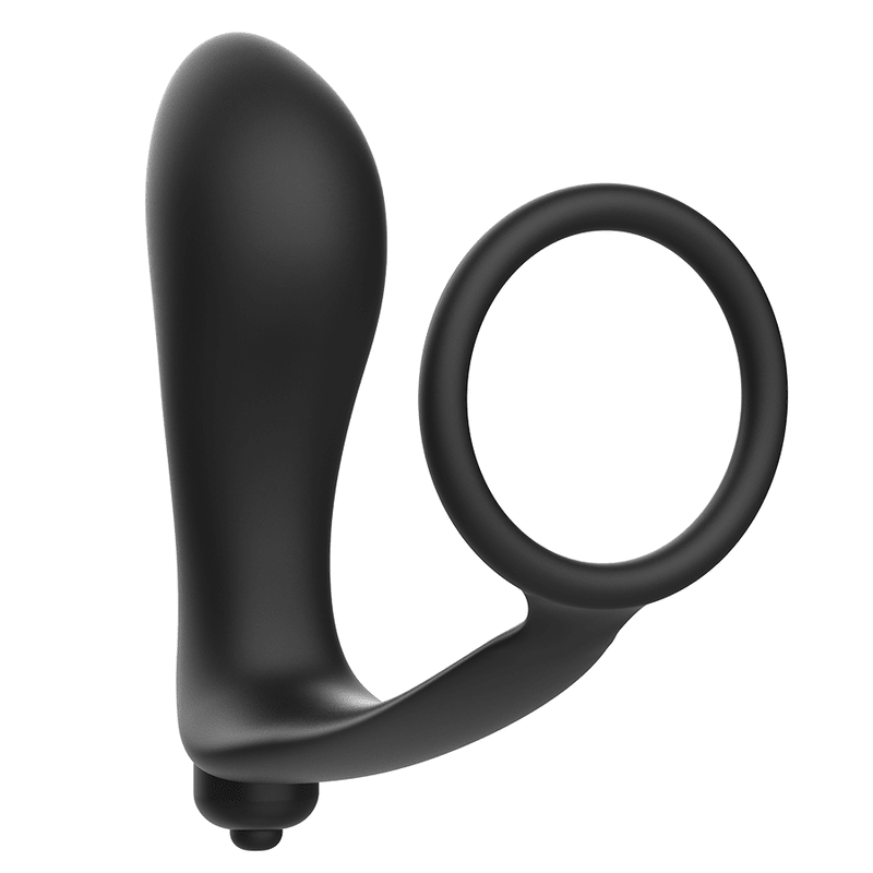 ADDICTED TOYS - VIBRATORY ANAL PLUG WITH PENIS RING - Kink&Play