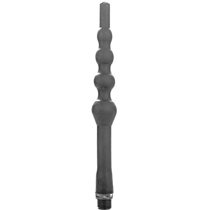 ALL BLACK - BEADED SHOWER ANAL SILICONE 27 CM - Kink&Play